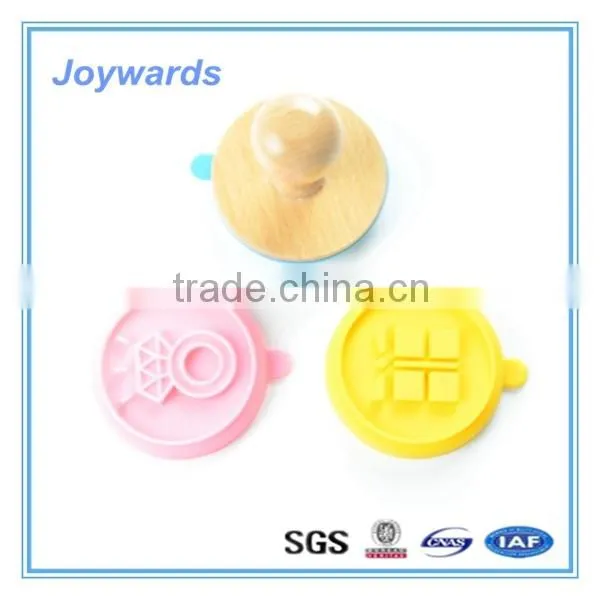 Wooden Handle Silicone Cookie Custom Stamp photo-4