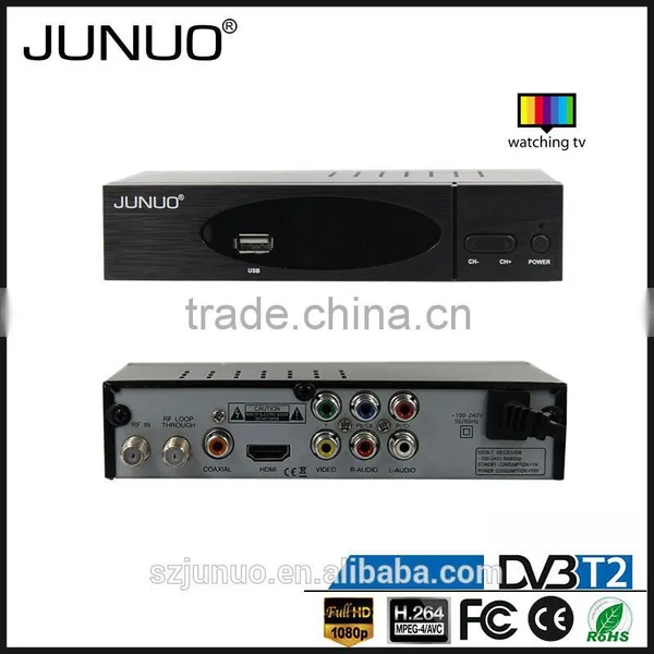 JUNUO Manufacture OEM Quality Full HD Strong Signal Tuner Mstar 7t01 Dvb t2 Digital tv Decoder Set Top Box Tanzania photo-4