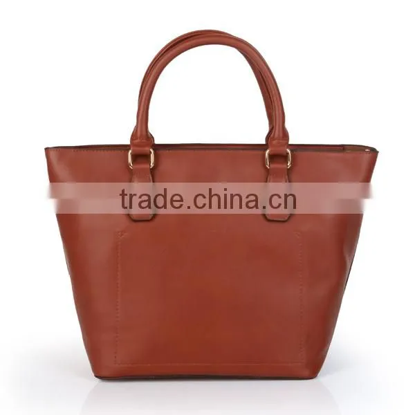 Factory Wholesale Women pu Leather Lady Tote Bag photo-2