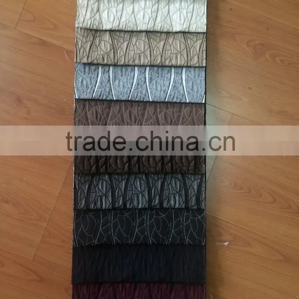 NEW ARRIVAL Grain Design 100% Polyester Emboidery Like Jacquard Window Curtain Fabric photo-2