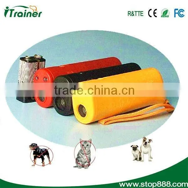 Outdoor Ultrasonic With Alarm, Flashlight Dog Pest Repeller AD-100