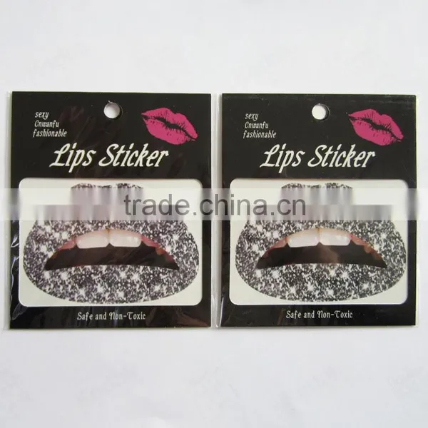 Custom Red Star Lip Temporary Tattoo Sticker Art Tattoo Sticker Factory photo-6