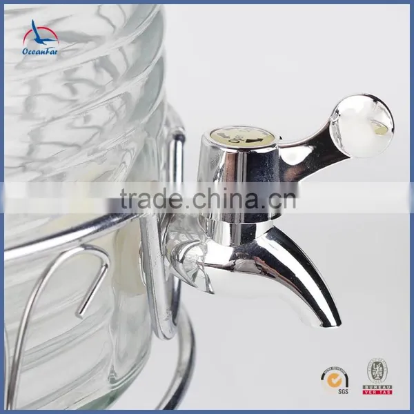 High Quality Glass Dispenser Glass Jar With Tap photo-3