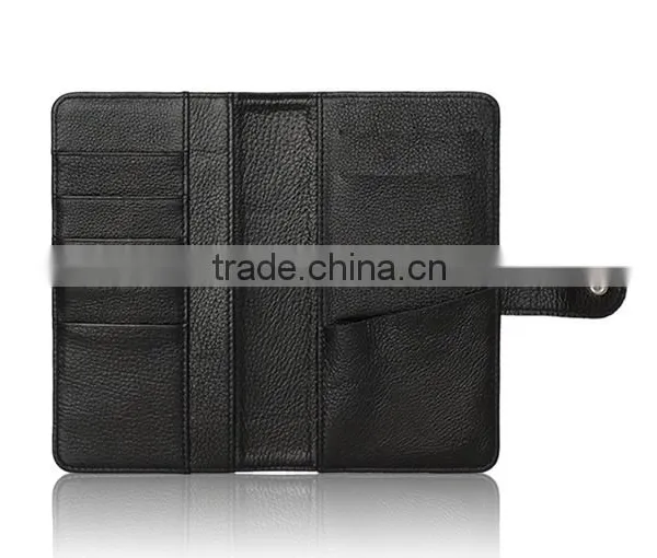 Genuine Leather Wallet Case for Mobile Phone,Cards and Money,Super Slim Design photo-6