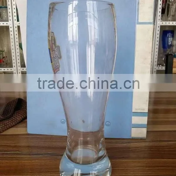Very Bright Finish Surface Clear & Custom Logo Printing Tall Heavy Base Pilsner photo-3