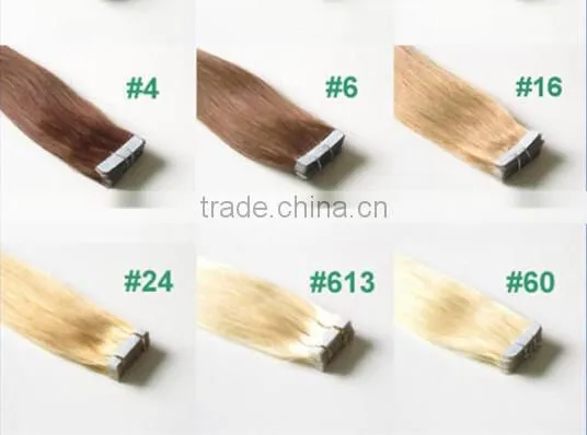 Double Machine Weft Vigin Hair Unprocessed Brazilian Hair pu Tape Hair photo-6