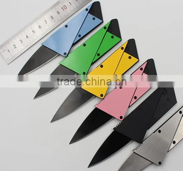 OEM Multi Color Foldable Credit Card Knife Can do Customer Logo photo-2