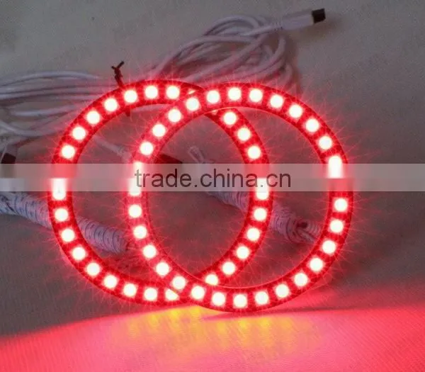 Factory Cheap Car Lamps 12V DC High Light Color Change 100mm RGB Angel Eyes With IR in Auto Lighting System photo-5