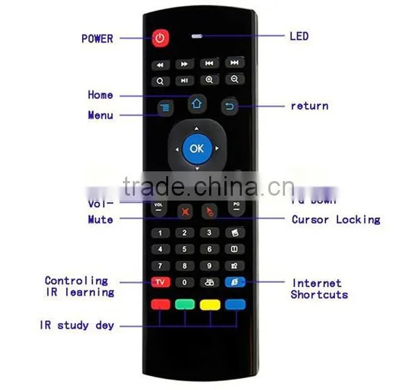 Rc12 Keyboard 2.4G Air Mouse For Android Tv Box Mx/Mx3/M8 Android Tv Box And Mini Pc