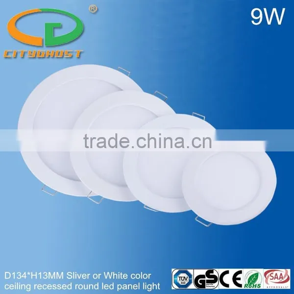 D134xH13MM Silver Color Frame Small Size Round 9W Led Light Ceiling photo-6