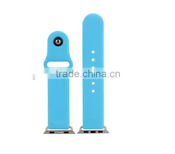 2016 Top Seller on Sport Wristband for Apple Watch Silicon Band Strap With Connector for Both 38MM and 42MM photo-3