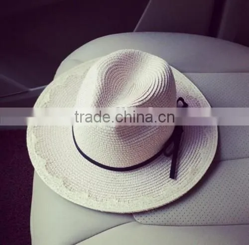 2016 Professional Factory Sale Handmade Straw Hats Boutique Shop New Arrived Women Straw Hat Wholesale photo-6