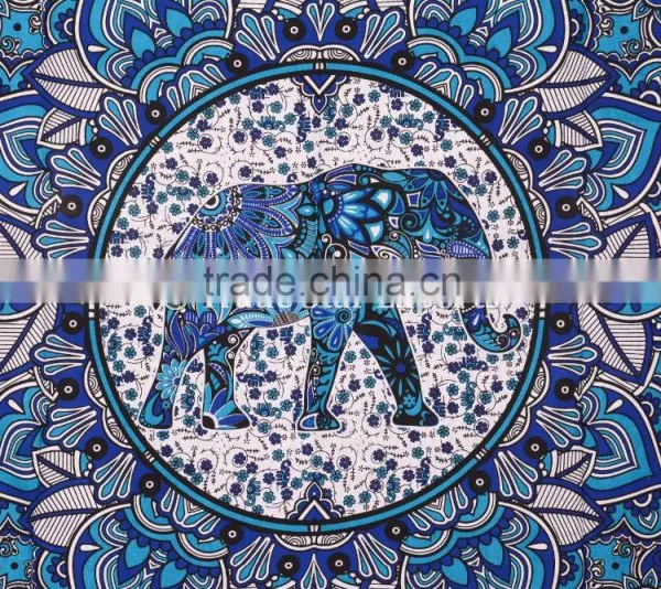 Ethnic Indian Elephant Mandala Gypsy Tribal Hippie Wall Decor Bohemian Tapestry photo-4