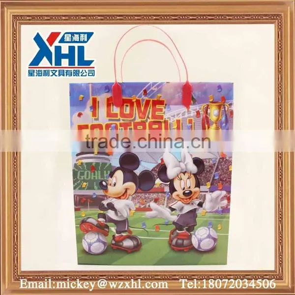 Colourful Fashionable Cartoon pp Gift Shopping Bag (with Plastic Handle )