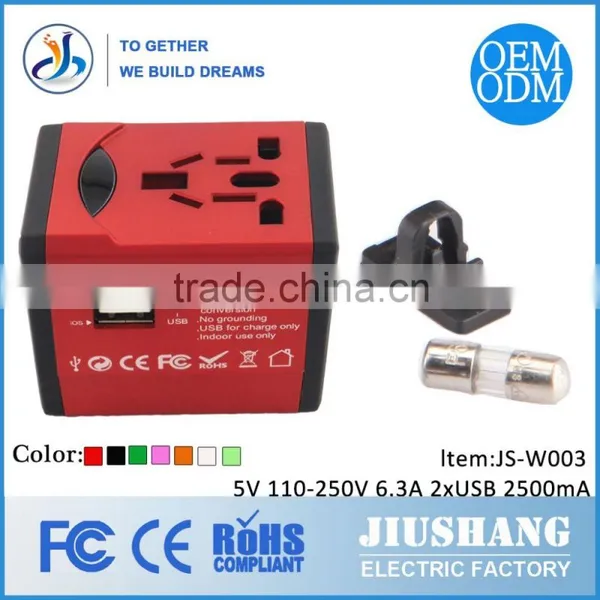 Promotional International Power Travel Adaptor With Usb Port Electric Travel Adapter photo-3