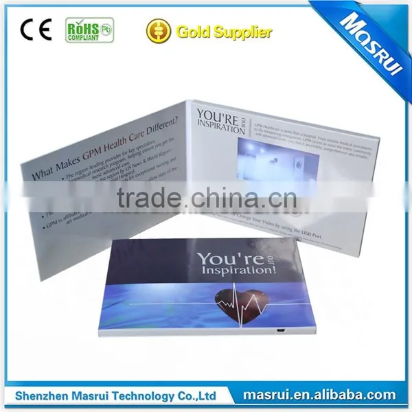 2016 Best Business Gift 4.3 Inch Video Brochure Module With Motion Sensor photo-2