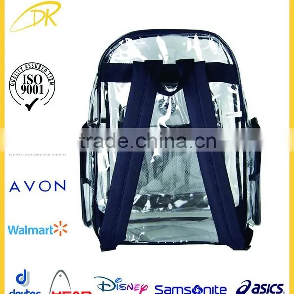 Hot Sell Clear Transparent PVC Backpack, PVC Student Backpack photo-3