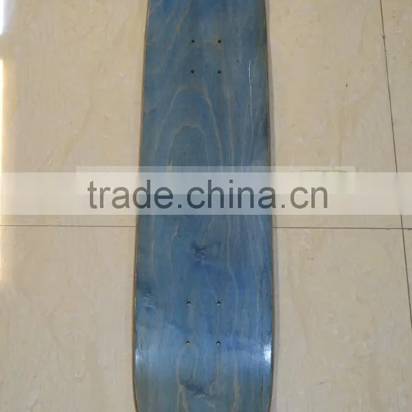 2016 Wholesale Blank Dye Color Skateboard Decks Customize 7 Ply Canadian Maple Skateboard Decks