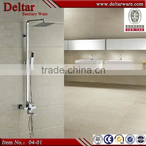 Classic Brass Finish Inspired Tub Shower Set for Faucet With Shower Head + Hand Shower photo-3