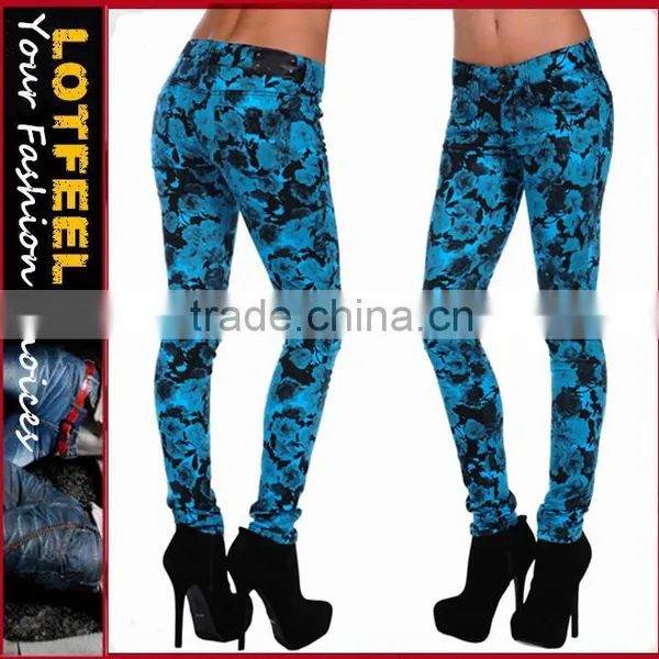 Floral Skinny is a Fitted Skinny Jean With Five Pocket Styling(LOTX034)