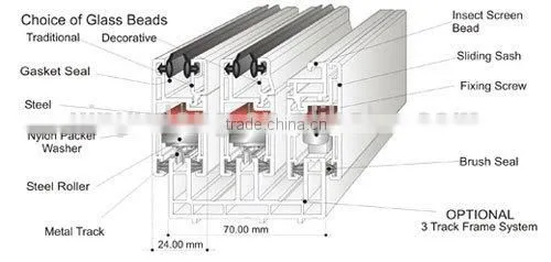Aluminum Casement Window Drawing/aluminum Window Frame photo-4