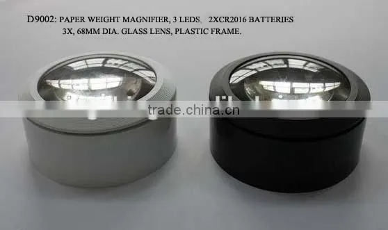 Dome magnifier, LED light