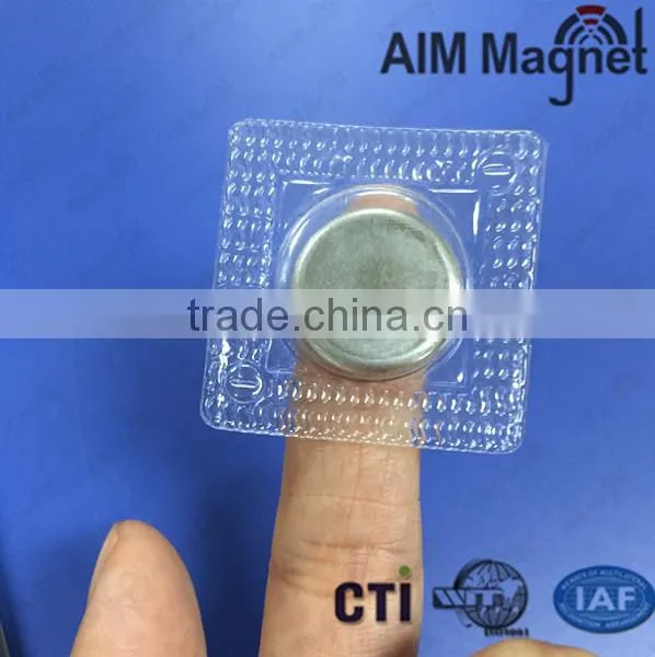 Different Size PVC Coated Round Neodymium Monopole Magnet photo-2