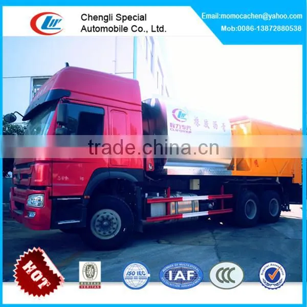 Hot!howo Road Construction Chip Spreader,road Stone Chips,asphalt Mixer Truck photo-2