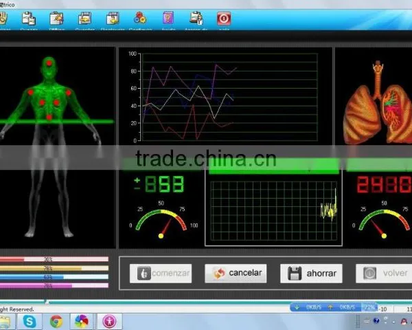 2017 Latest Quantum Analyzer With SMD Massage Therapy Slipper Health Energy Detector photo-2