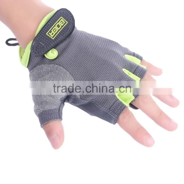 BOER Paired Fitness Sport Gym Exercise Weightlifting Women Half Finger Gloves Magic Tape Non-slip Sports Gloves photo-5