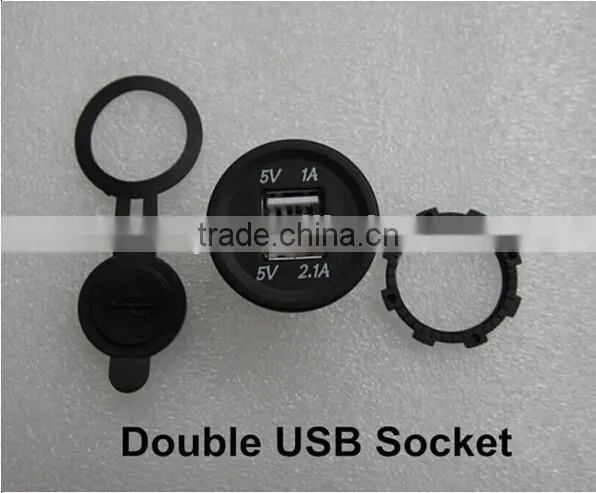 Car/motorcycle/snowmobile Panel Dual USB Socket 5V photo-3