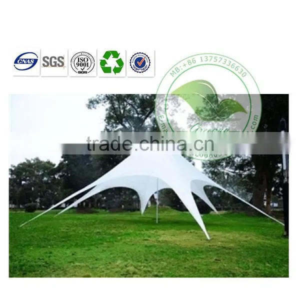 High Quality Cheap UV Protection White Tarpaulin Star Tensile Awning photo-2