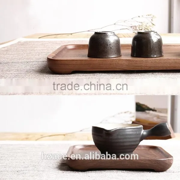 Walnut Wood Tray, Wooden Tray, Wooden Plates, Tea Tray photo-2