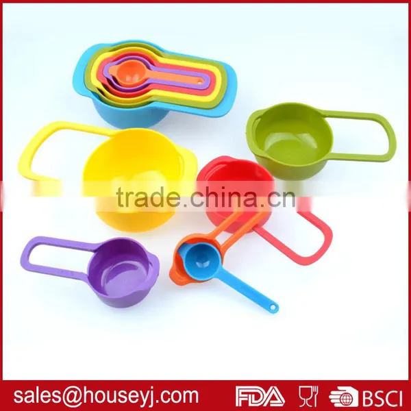 Set of 6pcs Food Grade Plastic Measuring Cup Colorful Kitchen Tools photo-4