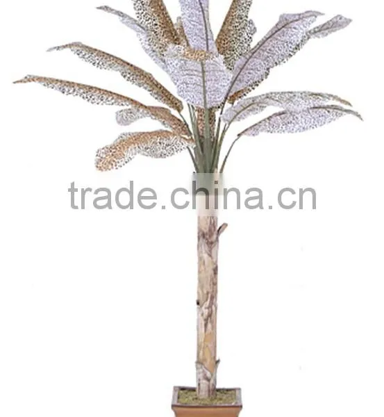 Artificial Bonsai Tree Artificial Leopard Print Banana Plantain Fake Trees photo-2