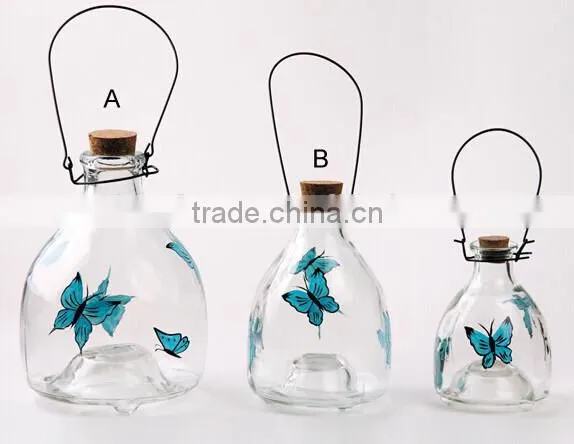 Three Size and Colorful Glass Bee / Pest / Insects Catcher photo-2