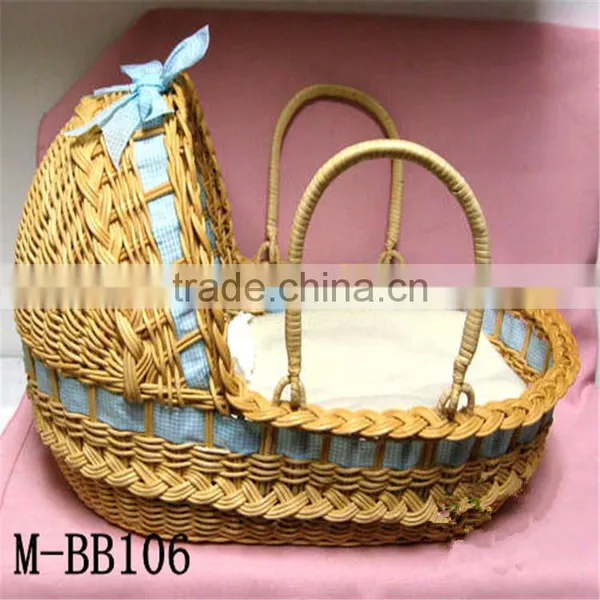 New Design Handmade Comfortable Baby Wicker Moses Basket photo-3