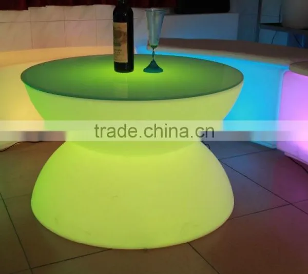 Illuminated Spa Triangle Shaped Led Tables for Indoor or Outdoor Using photo-2