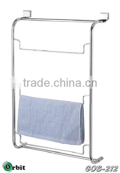 Stainless Steel Simple Style Towel Rack, Bathroom Rotate Towel Hanger photo-2