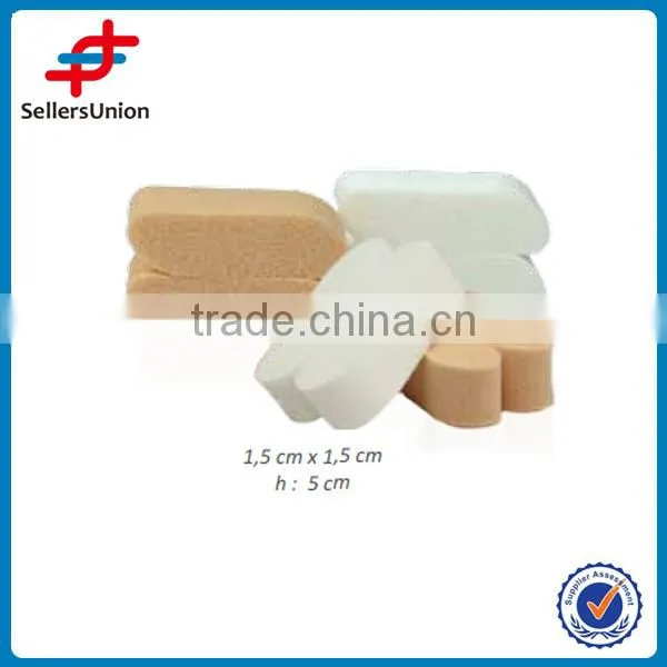 Small foundation make up powder puff, refillable and nature cosmetic powder puff