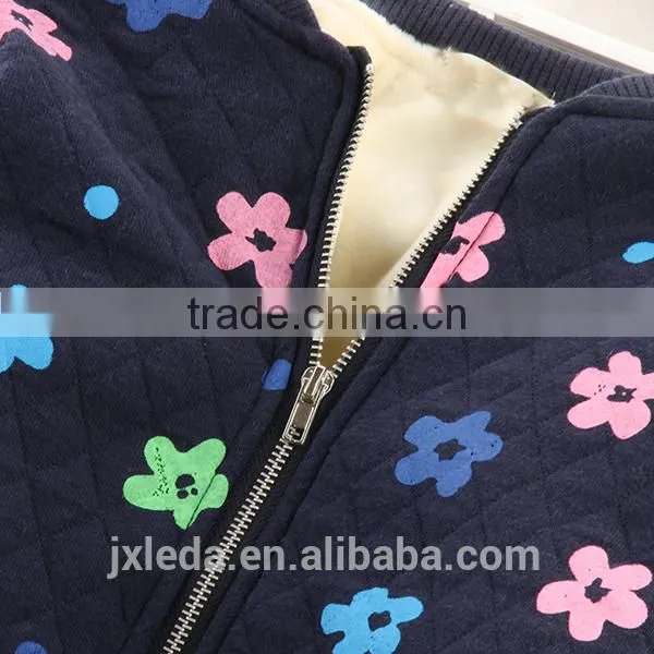 2016new Designs Fashion Girls Sweatshirts Jacket Without Hood photo-3