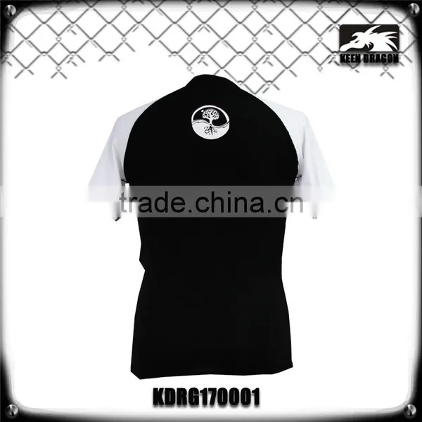 White Custom Lycra Rash Guards for Running With Private Label Logo Print photo-3