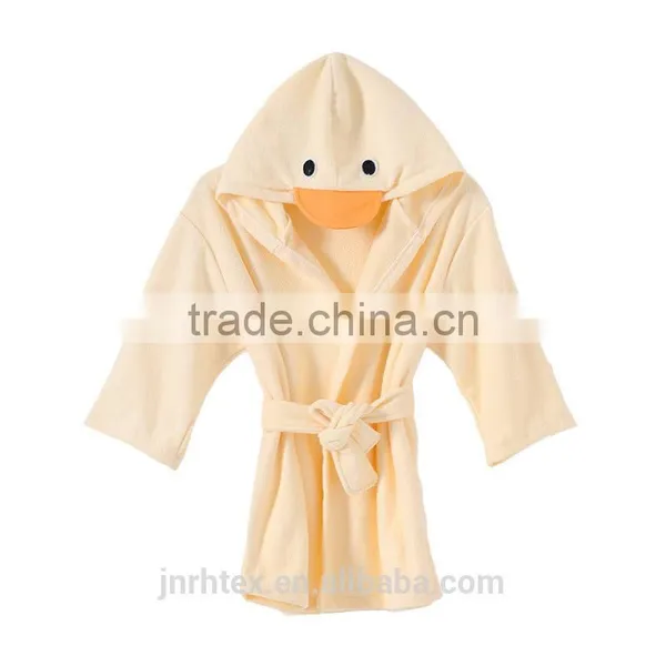 100% Cotton Custom Children Hooded Bathrobe photo-3