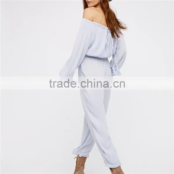 New Vintage Boho Clothing off Shoulder Summer Jumpsuits for Women photo-3