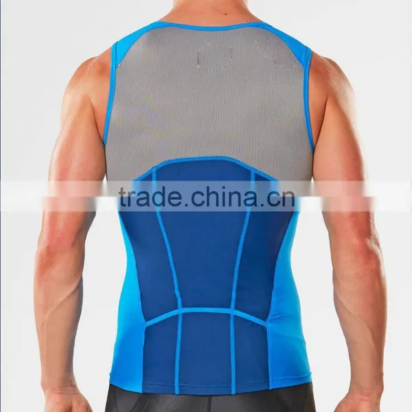 Factory Wholesale Sport Wear Men Fitness Gym Stringers Muscle Tank Tops photo-2