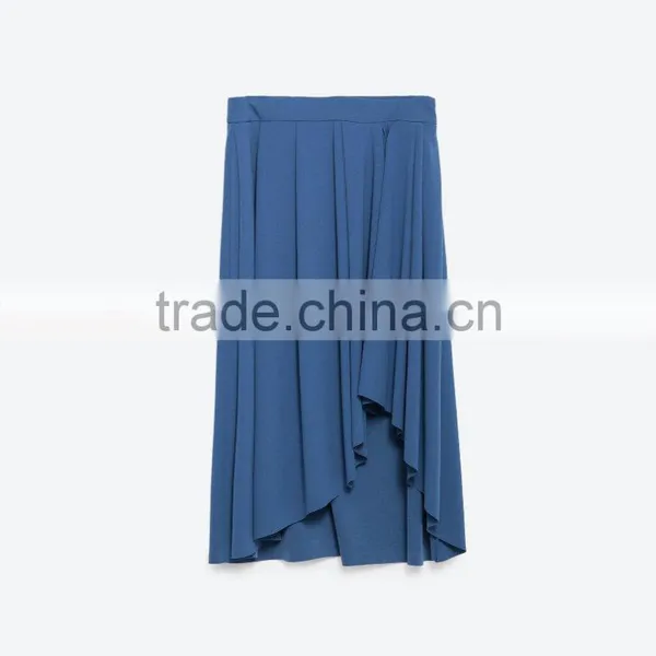 High Quality Skirt Australia Latest Design Oem Jersey Knit Ruffle Skirt for Women photo-4
