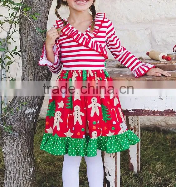 Wholesale Printed Ruffle Girls Boutique Clothes Sets photo-3