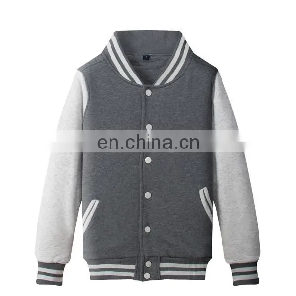 Custom Wholesale Unisex Baseball Fleece Jacket photo-2
