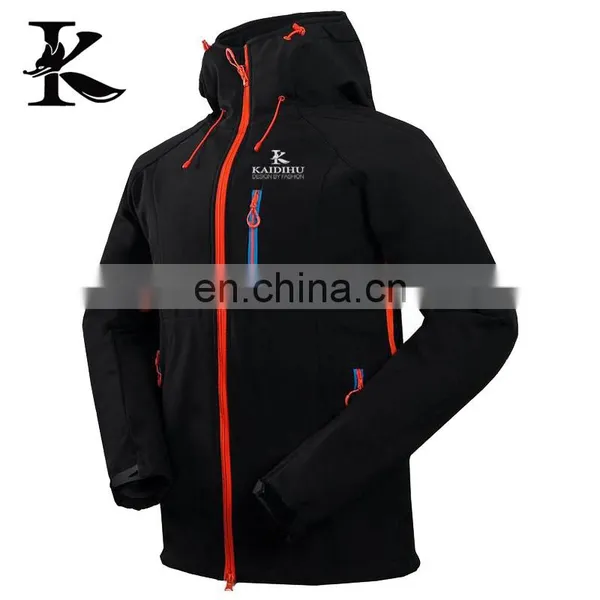 Men Outdoor Softshell Jacket Print Logo Empty Waterproof Jacket photo-2