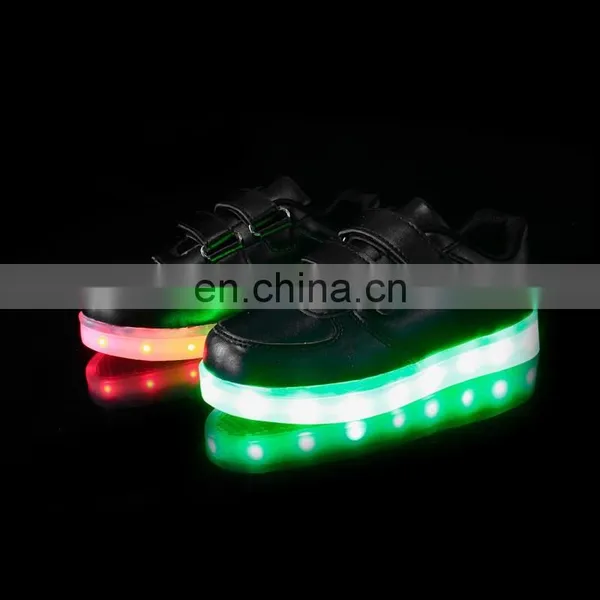 Factory Wholesale Led USB Charge Shoes Children Kids Casual Shoes Led Sneakers for Boys Girls photo-5